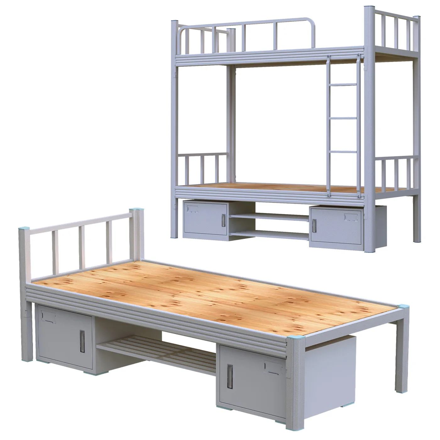 

Steel bunk beds college student dormitory thickened profile bed dormitory high and low bed construction si、