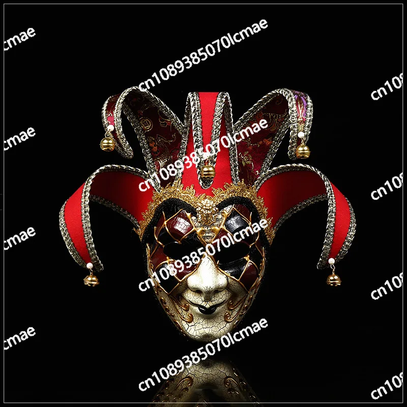 Clown Cosplay Performance Mask for Men, Halloween Dance Performance Mask, No Strange Personality