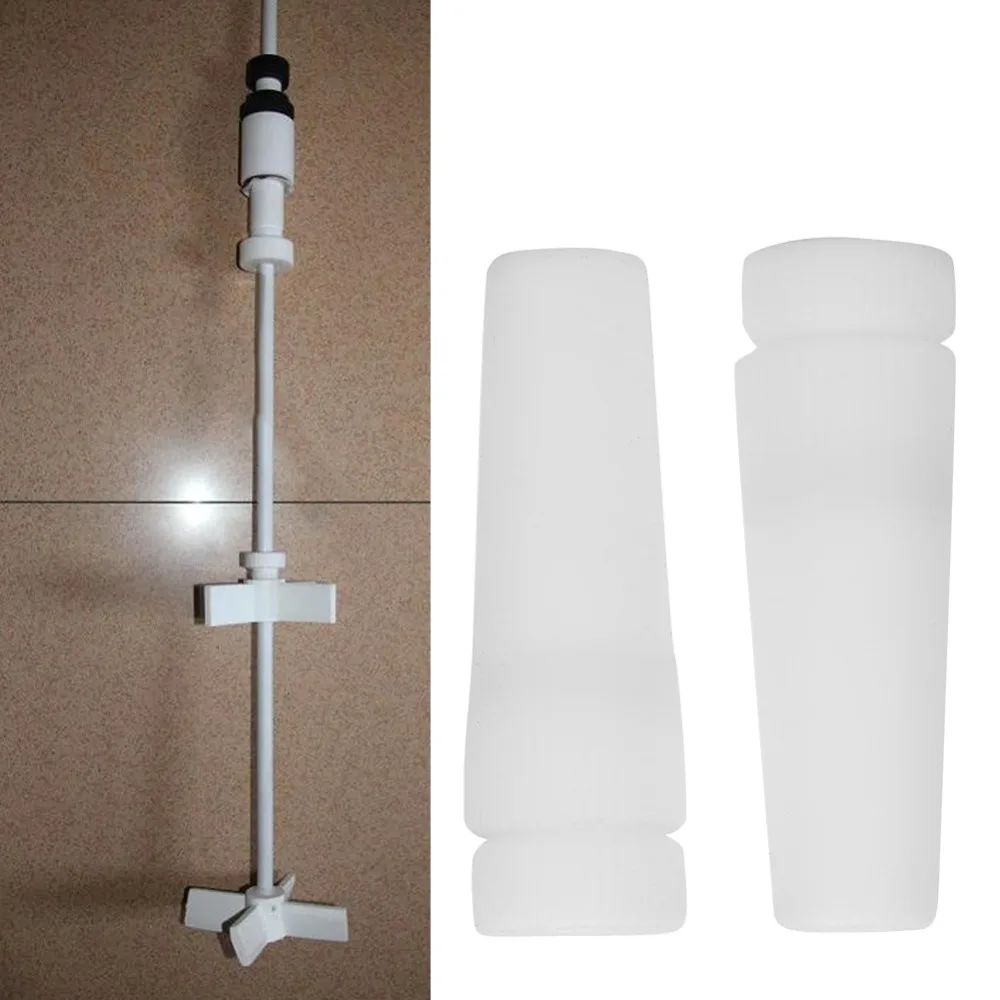 2Pcs White Color PTFE Stirring Plug 14 19 24 29 Sizes Thickened Wall Lab Stirring Stopper Heat Proof Cone Shape