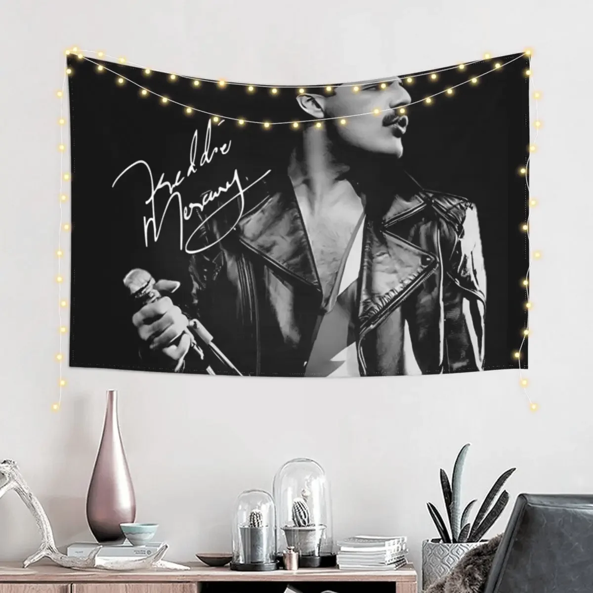 Freddie autograph Tapestry Decoration Bedroom Things To Decorate The Room Tapestry