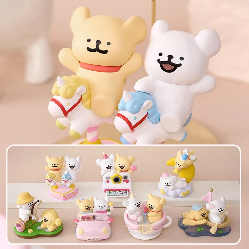 PLZDOT maltés hacer una serie de memoria caja ciega juguetes Kawaii Anime figura de acción sorpresa caja misteriosa muñecas niñas regalo