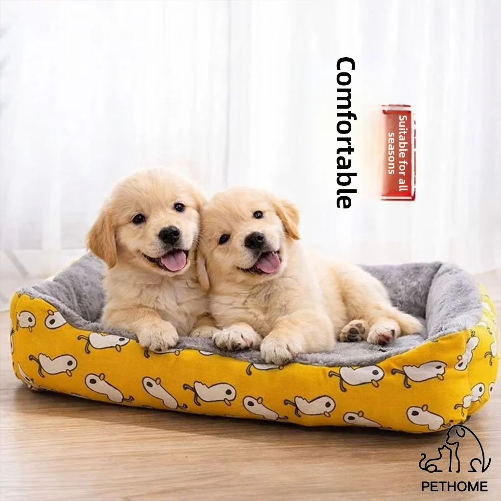 

PETHOME Теплая лежанка для собак средних и мелких пород, универсальная для зимы и всех сезонов, для дома и улицы, из хлопка