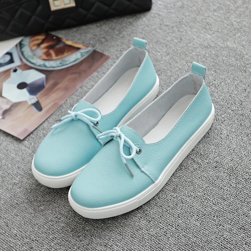 Vrouwen Schoenen Casual Loafers Mode Sneakers Vrouw Flats Hoge Kwaliteit Plus Size Zachte Dames Loafers Vrouwelijke Split Lederen Schoenen