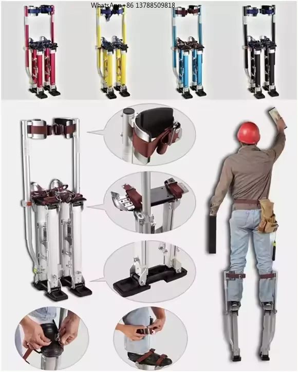 All Aluminum Stilts for Industrial & DIY Use Adjustable Durable Drywall Painting & Decoration Tools
