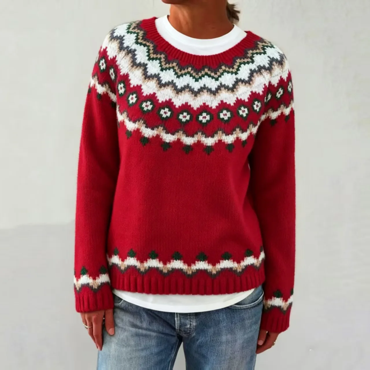 Maglione autunnale da donna con vestibilità regolare di Halloween Maglioni pullover lavorati a maglia con stampa leopardata casual da donna Manica lunga Crew SuéTer Mujer