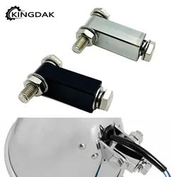 Universal Motorcycle Aluminum Headlight Headlamp Mount Bracket Block Fit For Harley Softail Dyna Breakout Wide Glide Rocker C