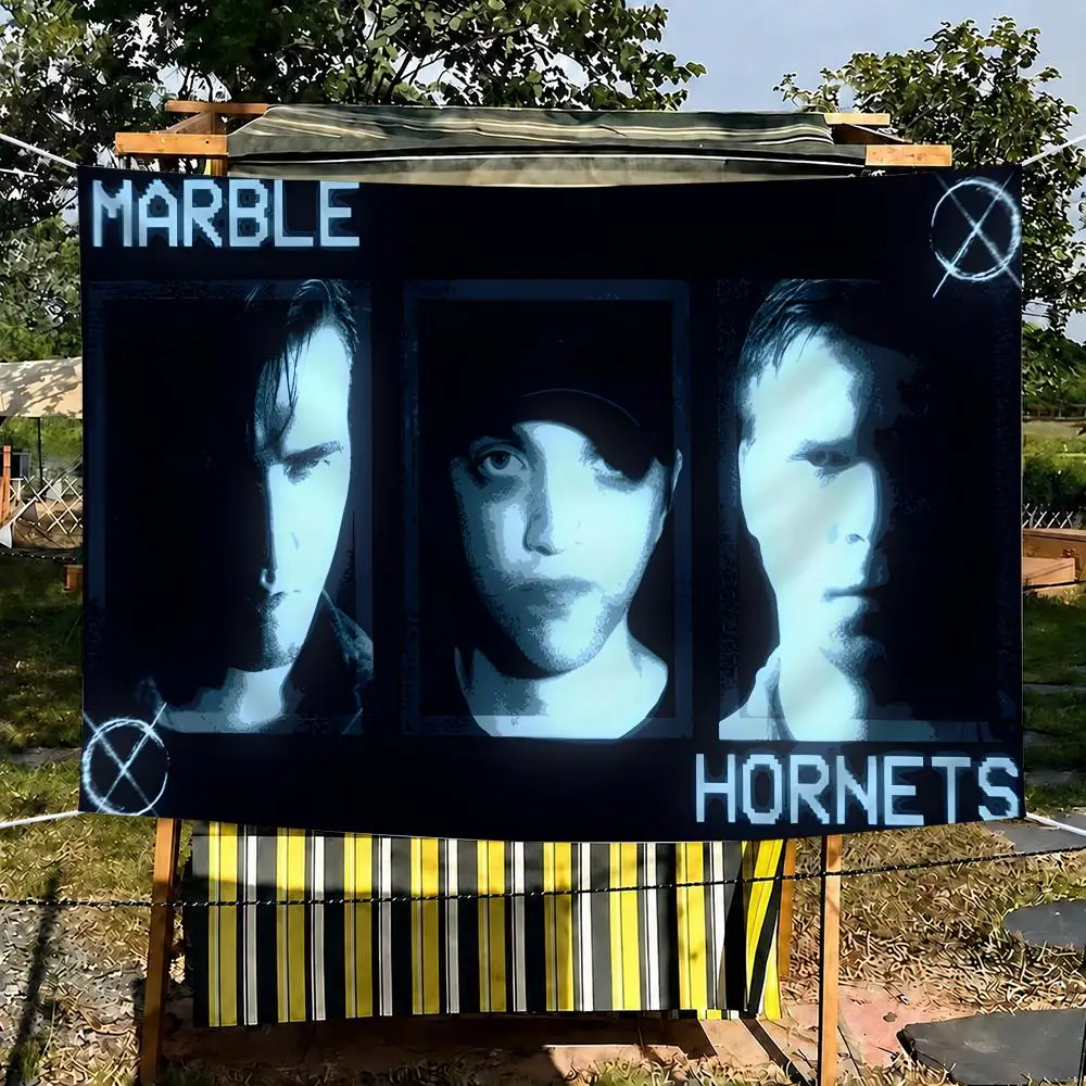 Horror Movie M-Marble Hornets Tapestry Outdoor Parties Bedrooms Living Rooms Dorm Rooms Wall Decor Banners Gifts