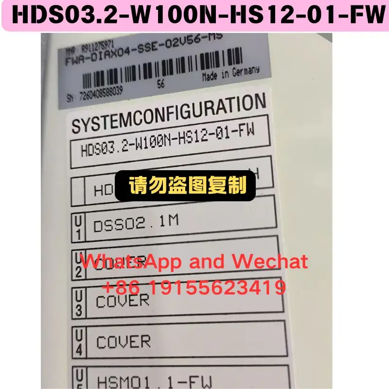 Used HDS03.2-W100N-HS12-01-FW Driver Functional test OK Fast delivery