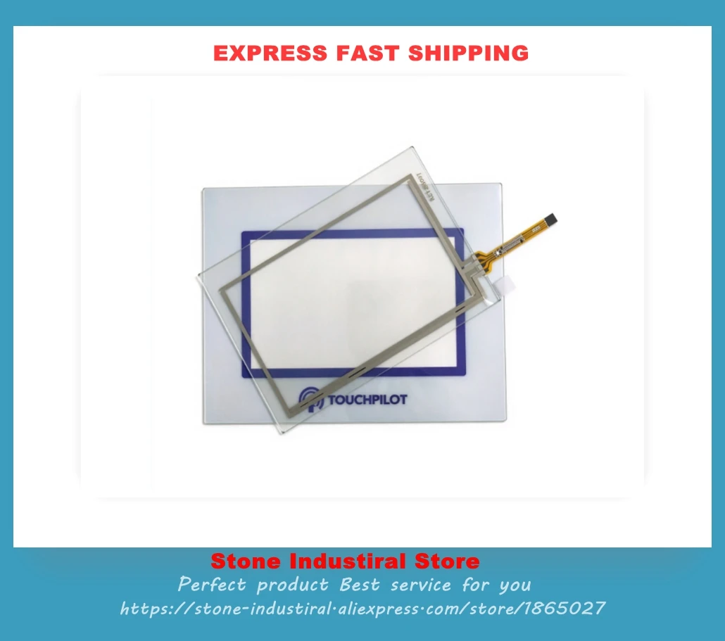 00PSG001652200A PCD7.D450WTPZ51 Touch Digitizer Glass Front Overlay for Carrier TOUCHPILOT HMI New