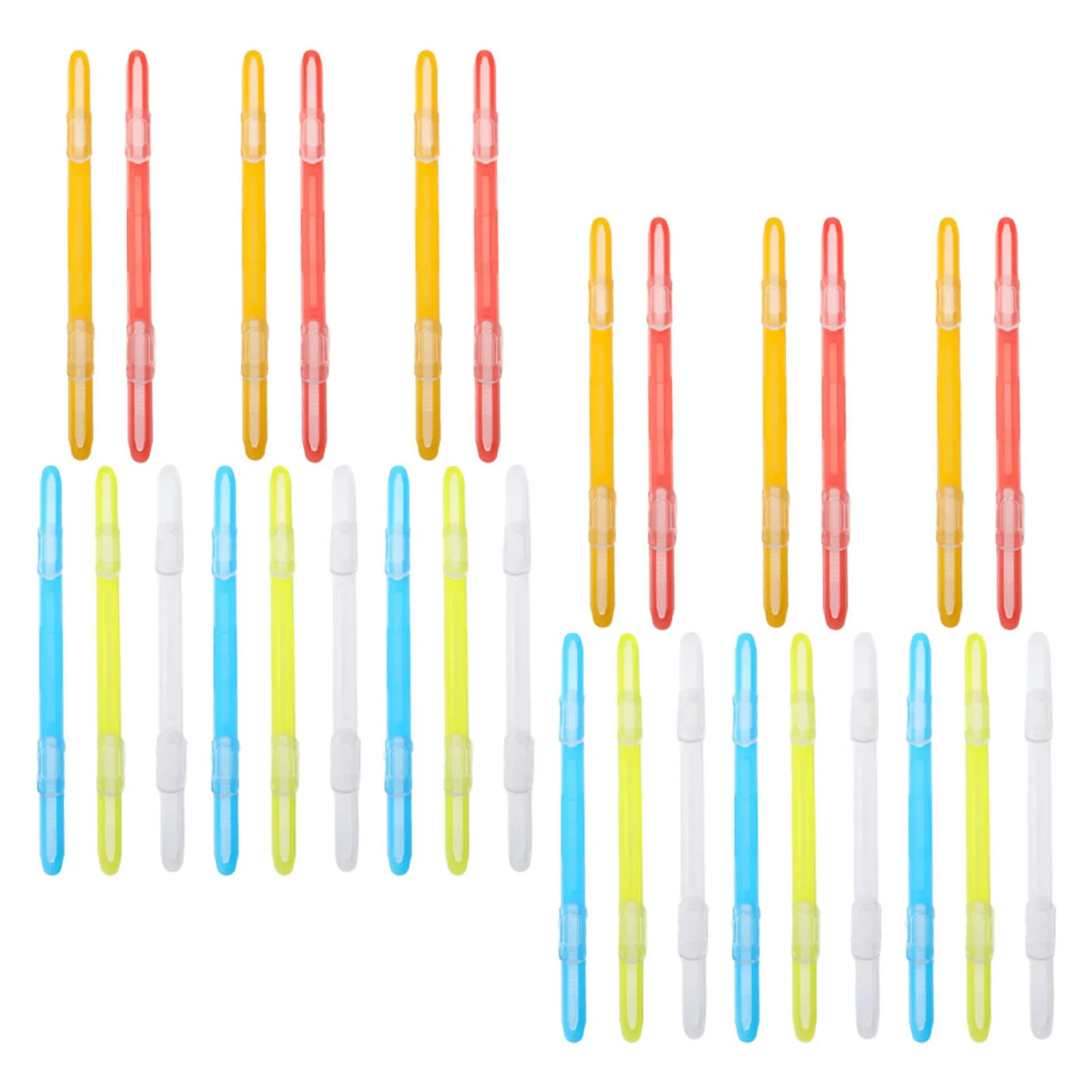 

30Pcs Loose-Leaf Paper Fasteners Plastic File Organizer Clips Multisheet Binding Compact Portable Paper Organizing Fasteners