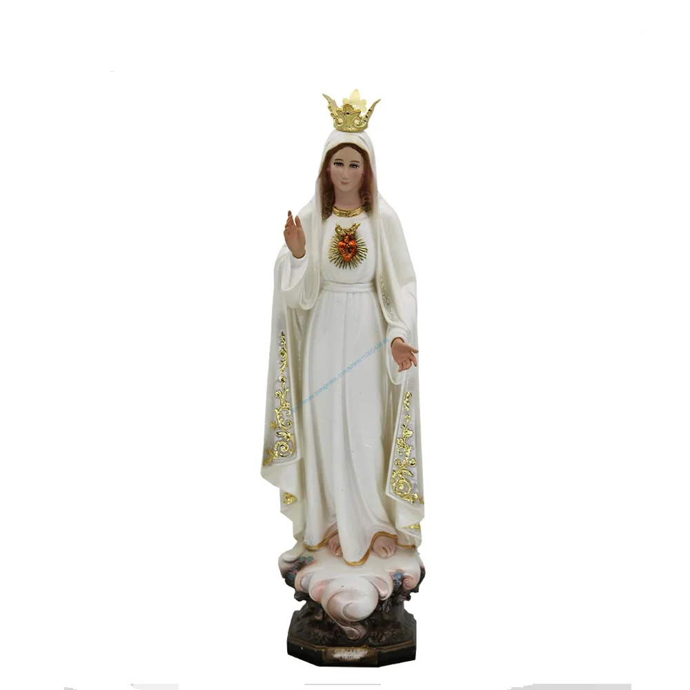 Virgin Mary Statue, Pray Holy Sculpture, Church Ornament, Catholic Gifts, Height 43cm