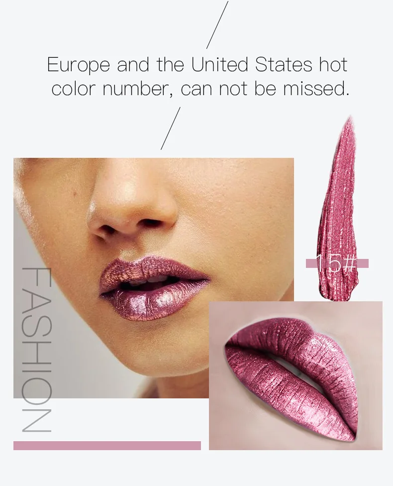 2025 Lucidalabbra perlescente Rossetto impermeabile a lunga durata Shimmer Diamond Lip Tint Glitter Lipgloss Cosmetici per il trucco quotidiano