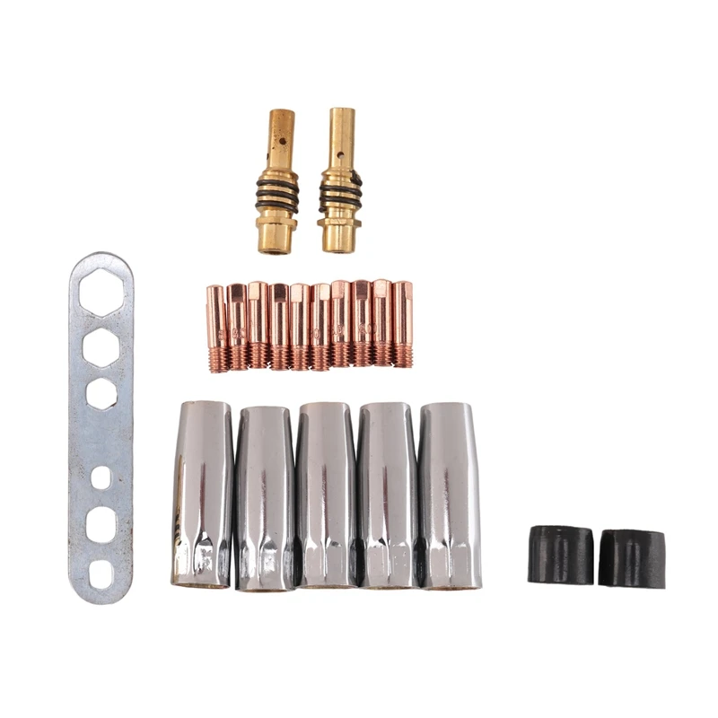 

MIG / Wear Parts Set Suitable For MB15 Wire Diameter 0.8 Mm Parts Gas Nozzle Nozzle Rod Current Nozzle M6 0.8 Mm