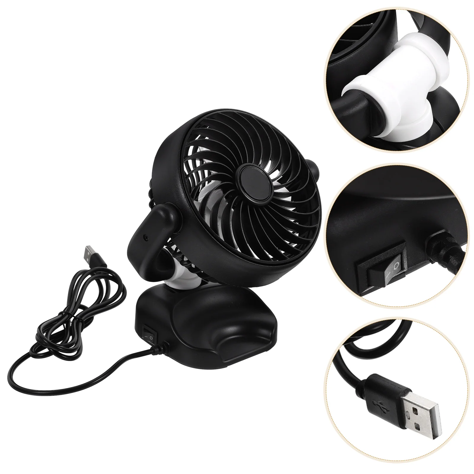 

Car Fan Bed Fans Handheld Booster Electric Multifunctional Vehicle Cooling Backseat