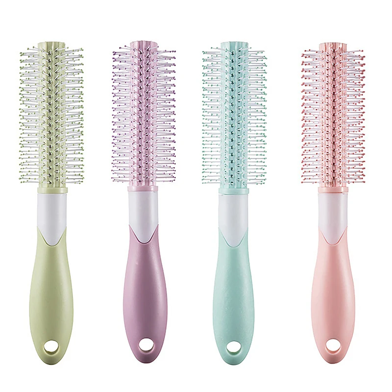 1 قطعة مشط الشعر المستديرة مشط دائري لفة مشط الشعر ضربة داخلية تهب نمط مستقيم الشعر أداة تصفيف الشعر المنزلية #2