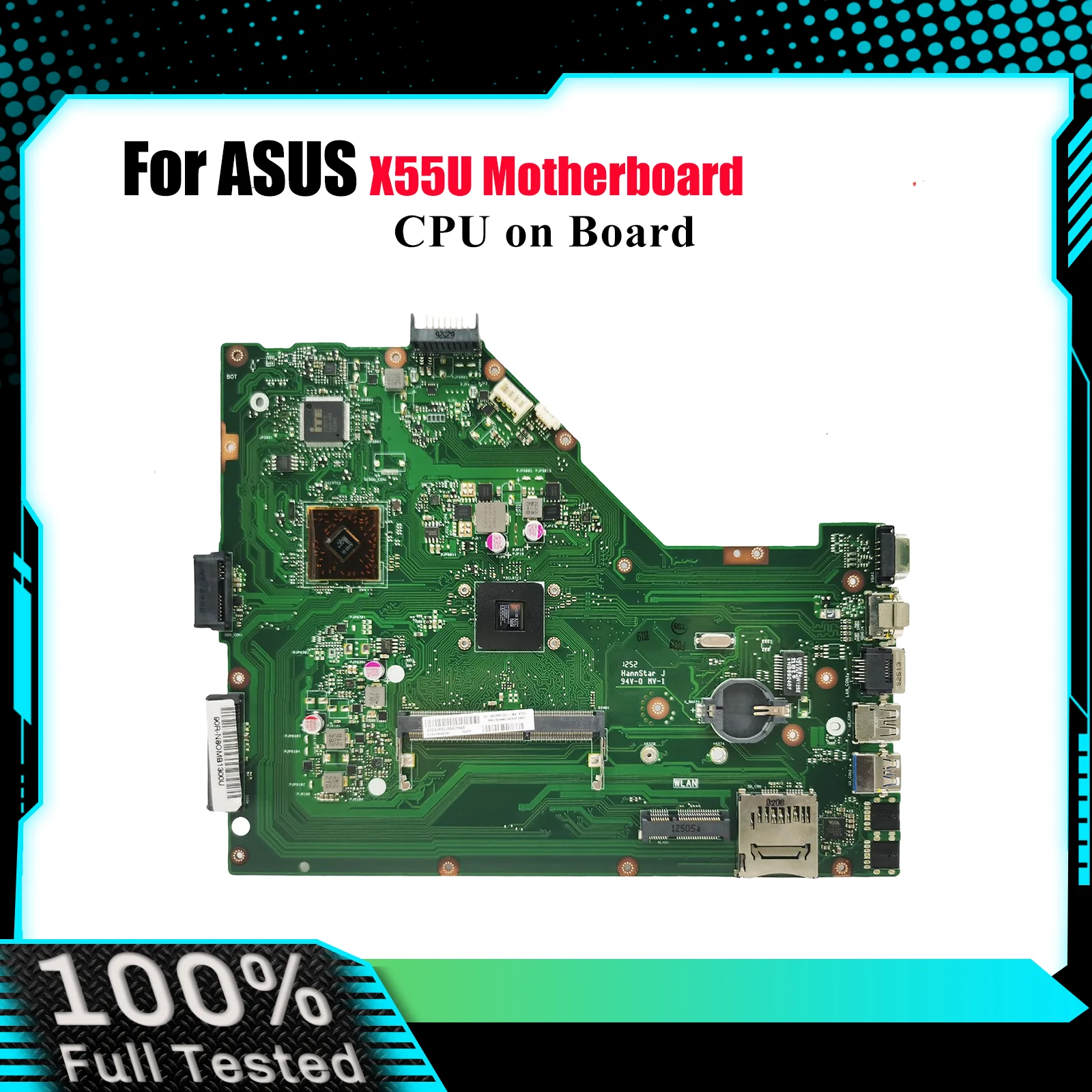 

Материнская плата для ноутбука X55U для ASUS VivoBook X55U X55U, материнская плата для ноутбука с процессором, 100% тестирование, ОК, быстрая доставка, высокое качество
