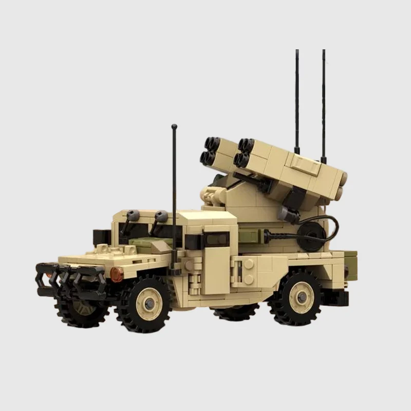 M1097 Air Defense System Model MOC Building Bricks War Equipment Modular Technology Gifts Holiday Assemble Children Toys Suit