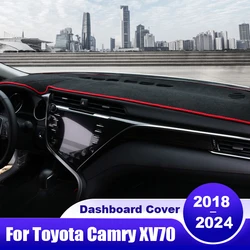 For Toyota Camry XV70 2018 2019 2020 2021 2022 2023 2024 Camry 70 Hybrid Car Dashboard Cover Dash Mat Sun Shade Pad Accessories