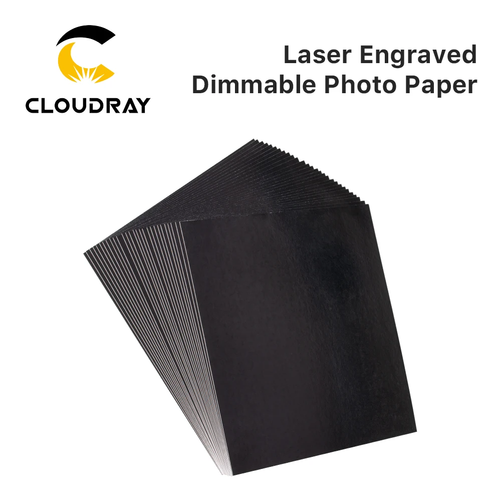 

Cloudray Laser Engraved Dimmable Photo Paper for Spot Quality Debugging and Sample Testing for Laser Engraving & Cutting Machine