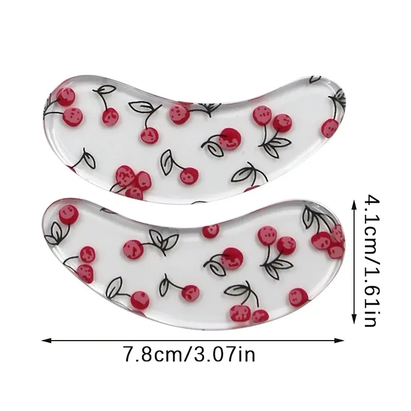 แผ่นปิดตาซิลิโคน 1 คู่เหมาะสำหรับรอยคล้ำและอาการบวม หน้ากากเจลเย็นสำหรับผู้หญิงแบบใช้ซ้ำได้