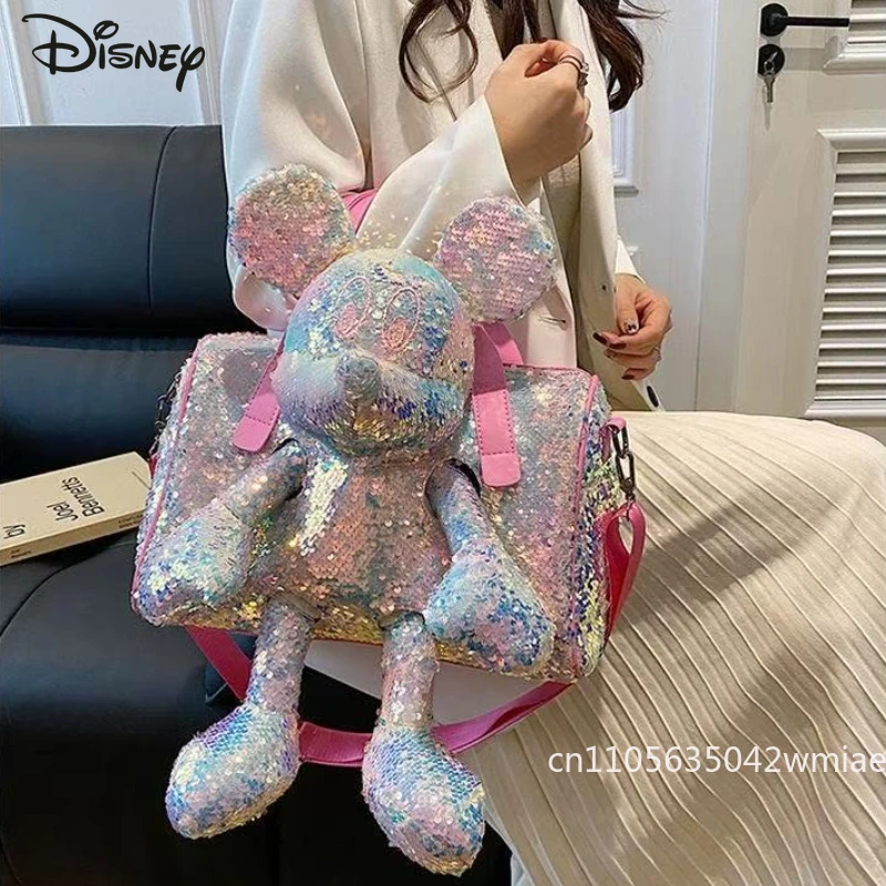 ميكي 2026 حقيبة دمية جديدة ثلاثية الأبعاد عصرية وعالية الجودة حقيبة كروس ترتر بلون سادة حقيبة يد فتاة متعددة الاستخدامات