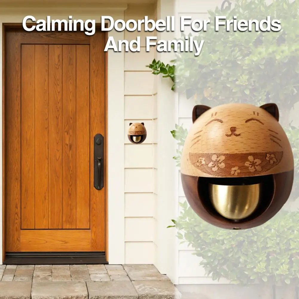 Durable Shopkeeper Bell Copper Bell Door Chime Shopkeepers Bell Wind Chime Doorbell Decoration for Home Office Coffee