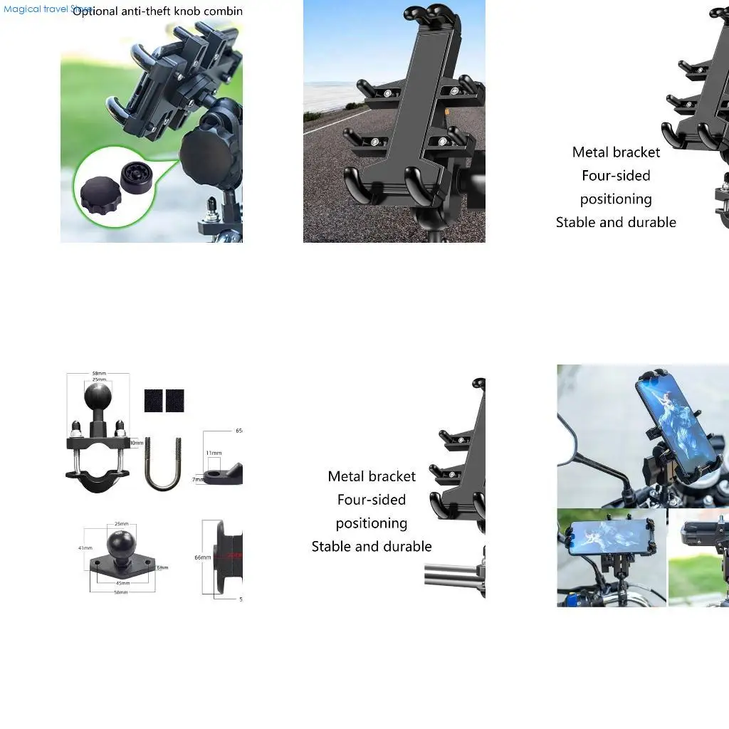 

A01 Универсальный держатель для мобильного телефона на мотоцикле, велосипеде, алюминиевый кронштейн для езды на велосипеде, для