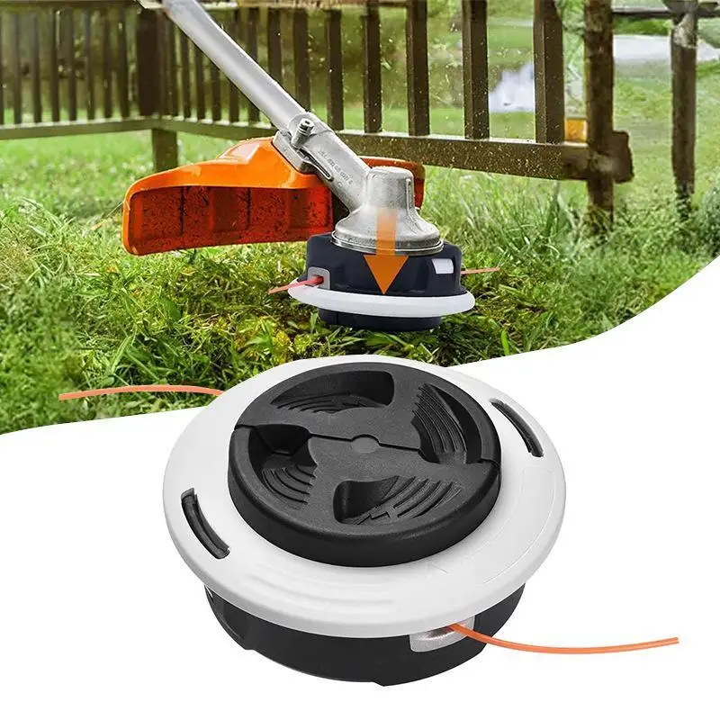 Universal String Trimmer Head Quick Load Replacement Fit Most Trimmers for Garden Weed Control Lawn Care Yard Management