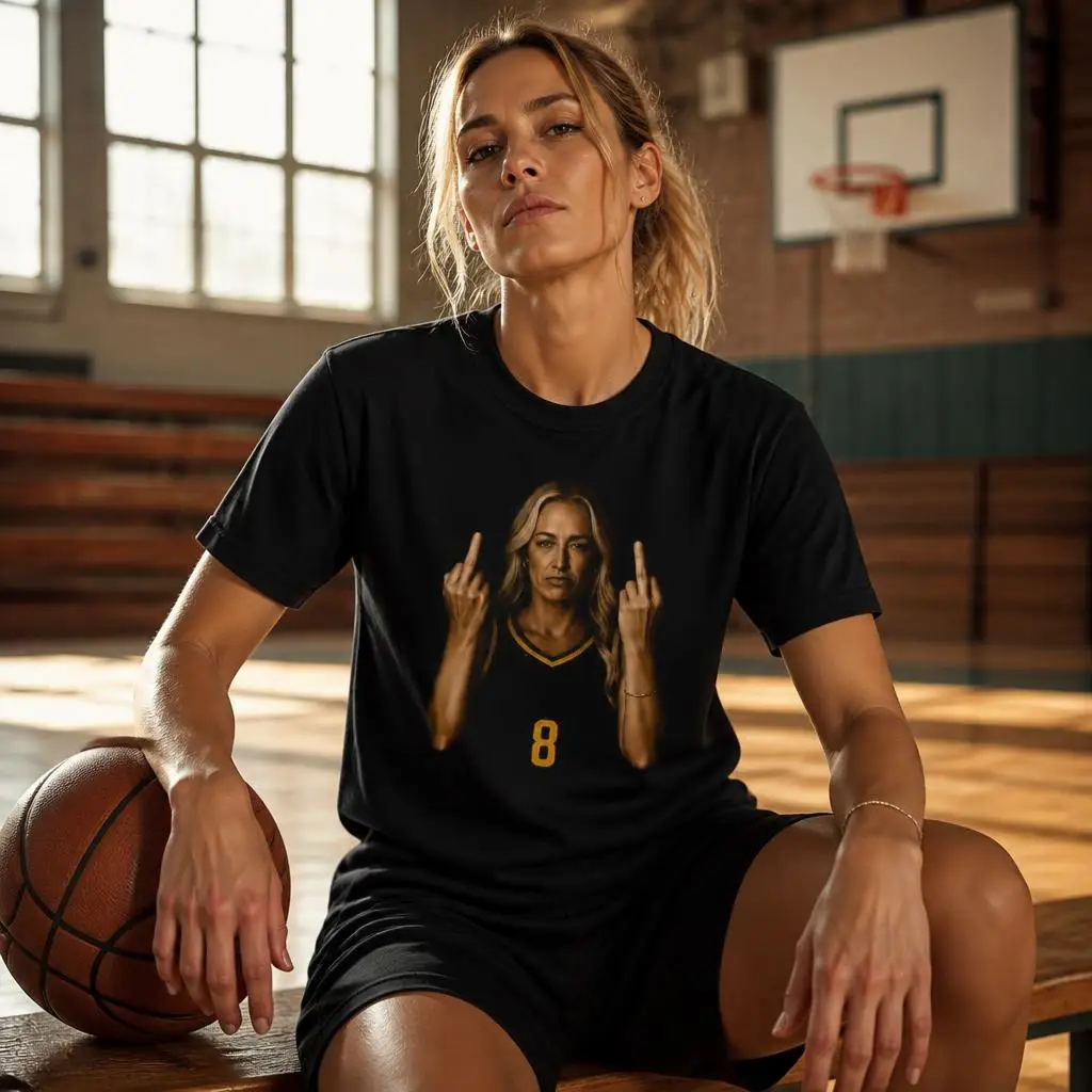 Sophie Cunningham Flipping The Bird Men T Shirt 100% Cotton Clothing Fun Short Sleeve Tee Gift T-Shirts