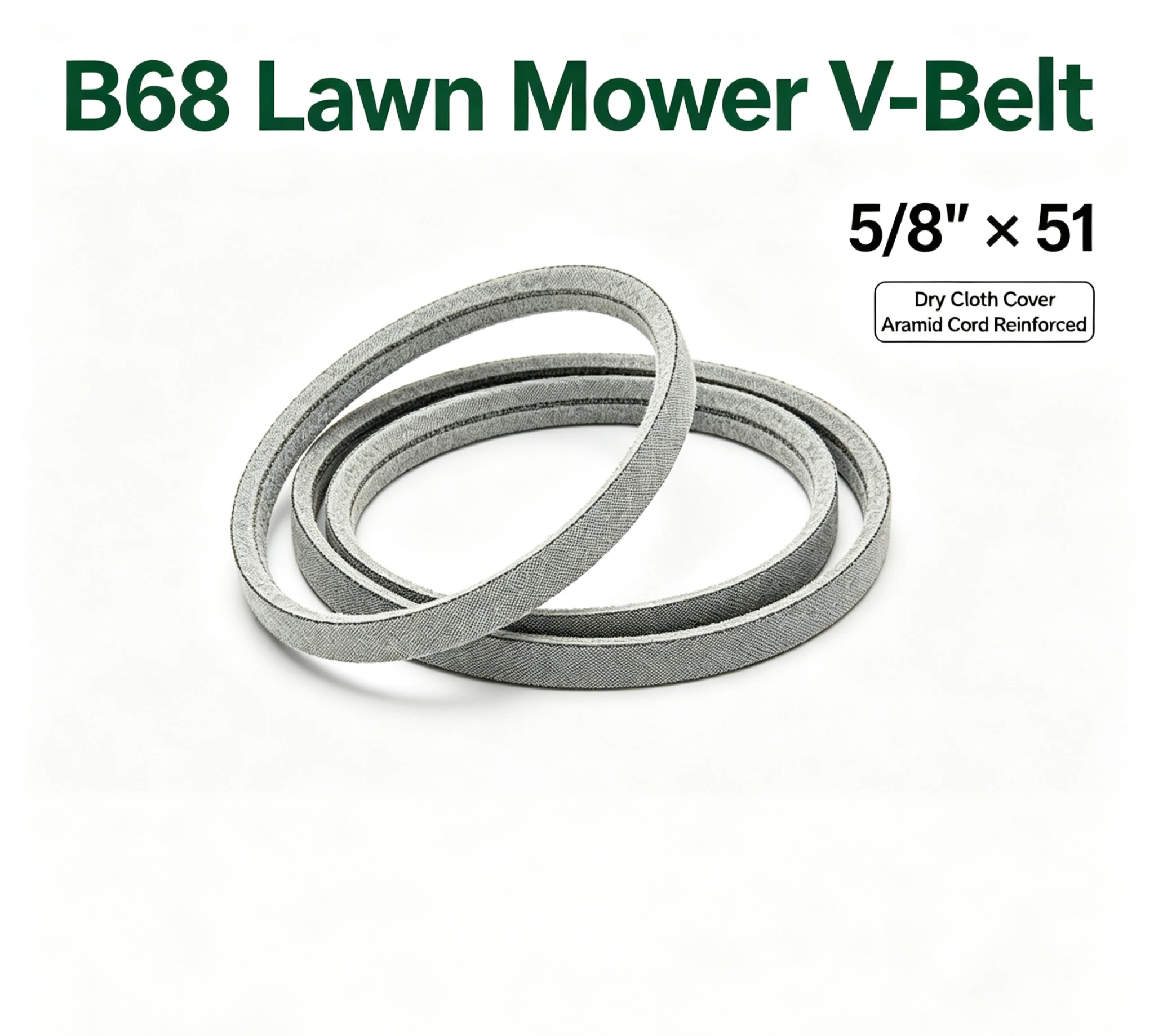 1Pc B68 Lawn Mower V Belt 5 8 X 71 Inch OEM 754 04249 954 04249 954 04249A FIT FOR MTD Troy Bilt Lawn Tractor Mower