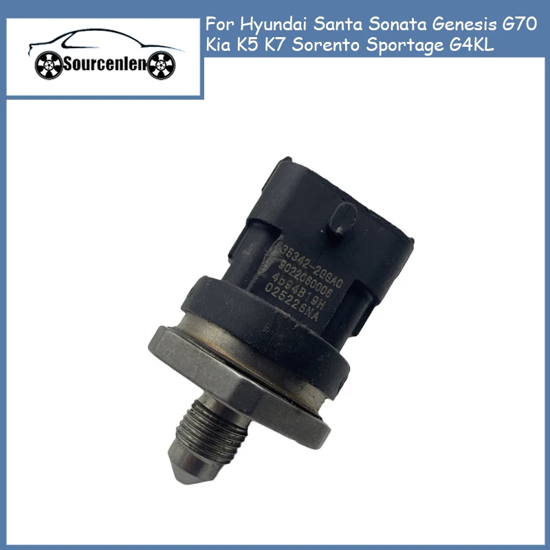 

Fuel Common Rail High Pressure Sensor For Hyundai Santa Sonata Genesis G70 Kia K5 K7 Sorento Sportage G4KL 353422GGA0