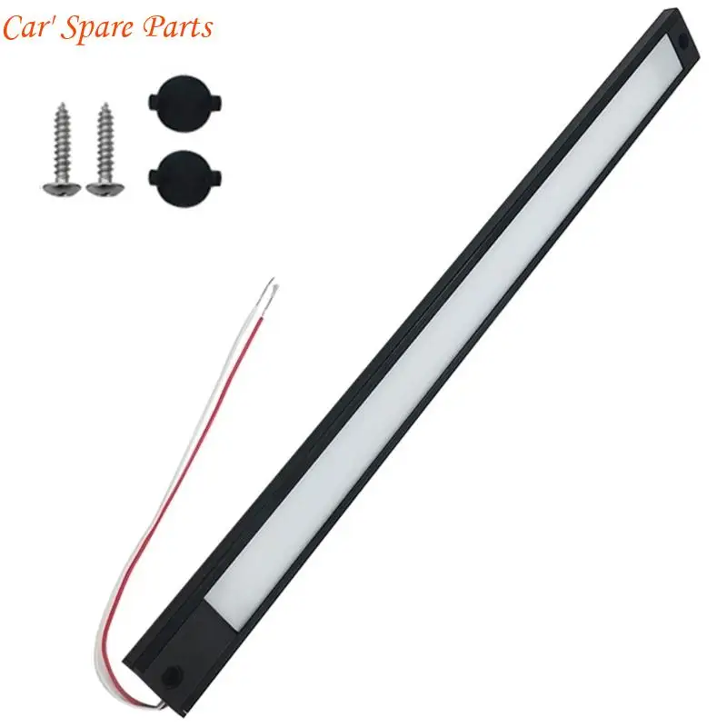 Y4UA Shock Resistant ABS Interior Light Fixture 12 to 24V Easy No Tool Installation Bright White LED for Camping Use
