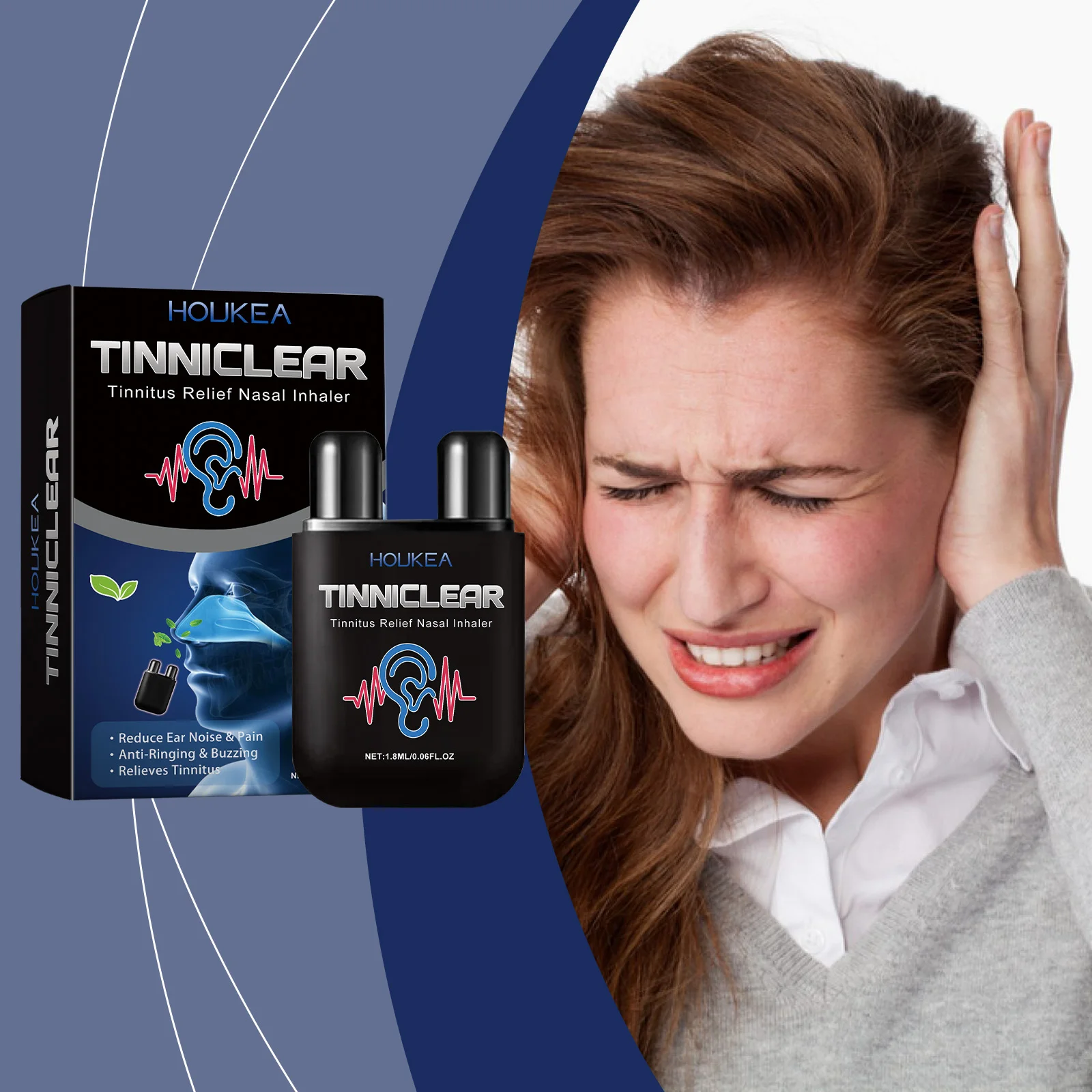 Ear Care Inhaler Helps Relieve Ear Discomfort and Pressure Enhancing Ear Comfort for Daily Care
