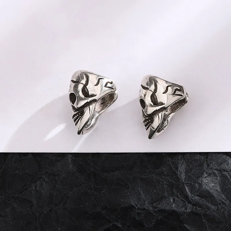 1Pcs Vintage Silver Plated Ear Cuff Earrings Non-Piercing Skull Cuff Ear Clip Earring For Men Women Piercing Jewelry e226