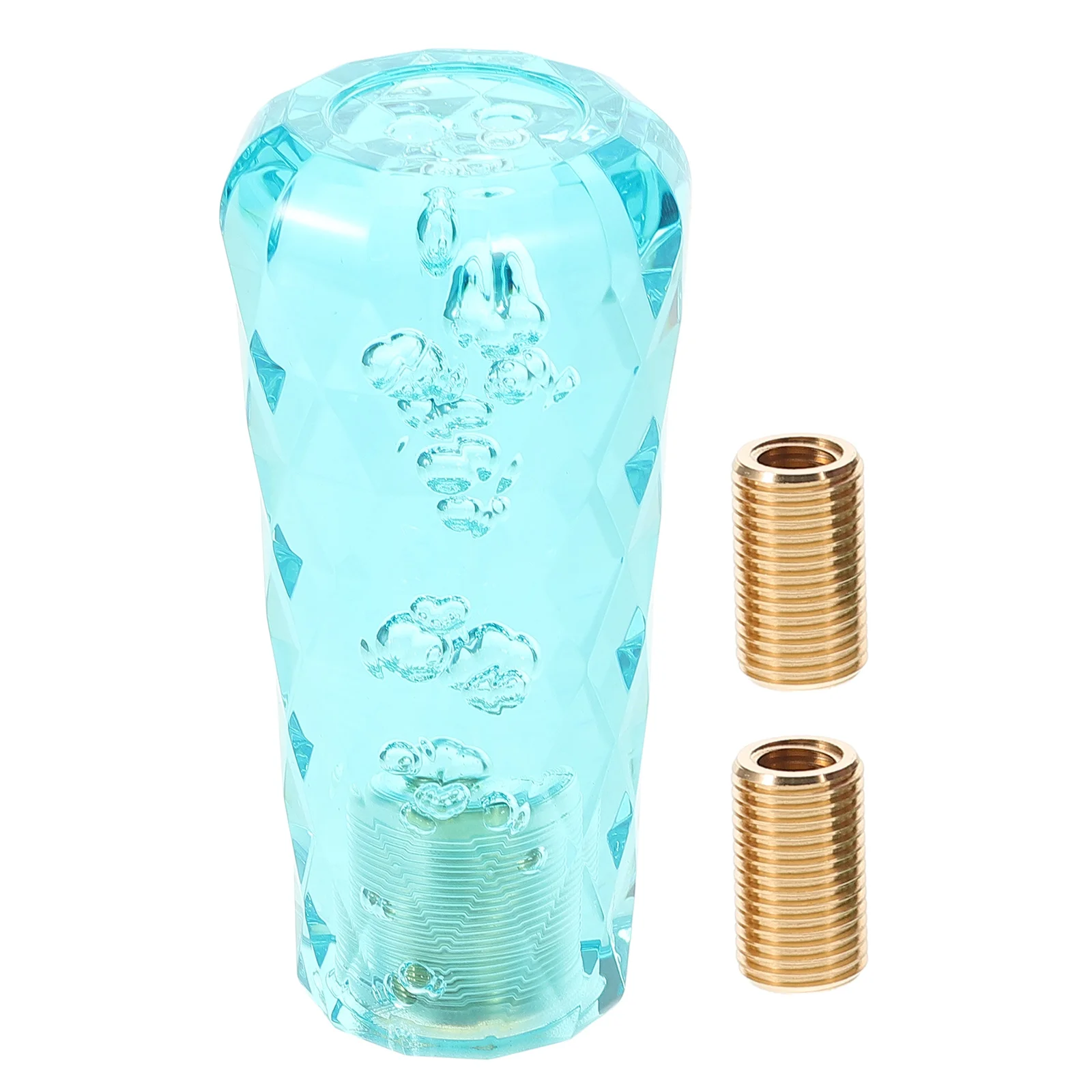 Gears Crystal Shift Head Manual Transmission Knob Resin Throw Shifter Sky-blue Knobs Universal Transparent Bubble