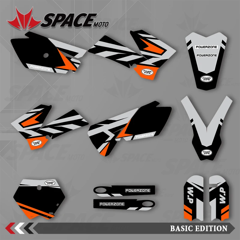 

SPACE MOTO графический фон наклейки наклейки мотоцикл для KTM 03-12SX85
