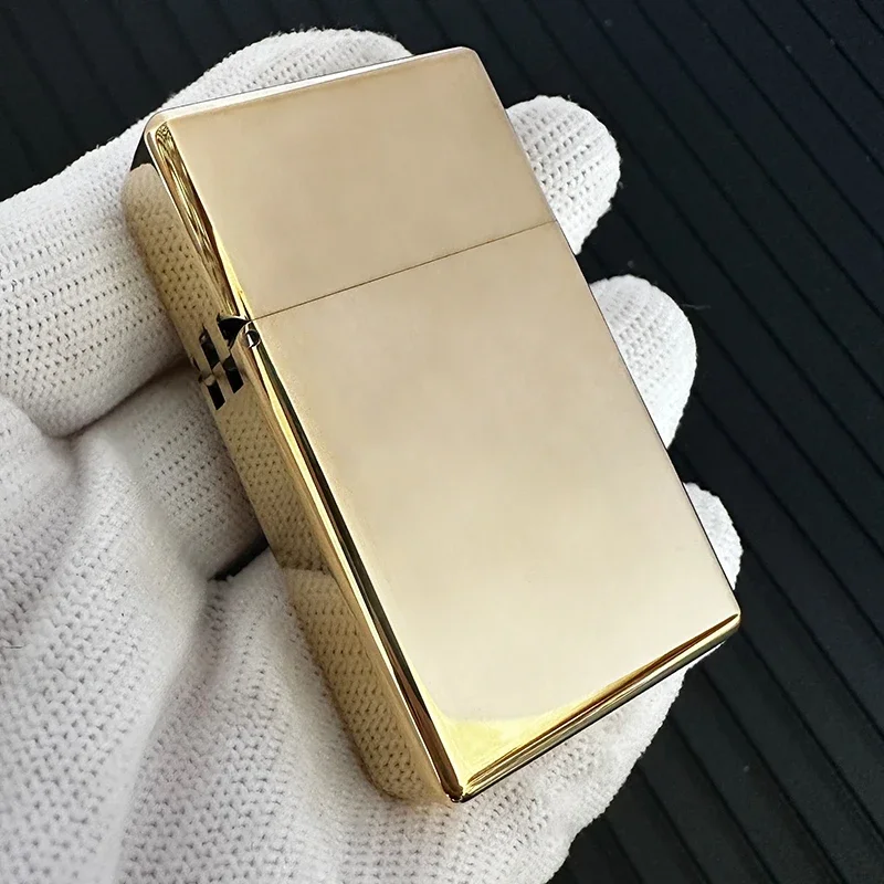 ZORRO Genuine Domestic 538 Narrow Machine Small Armor Square Head Thickened Brass Kerosene Lighter Gadgets Smoking Accessories