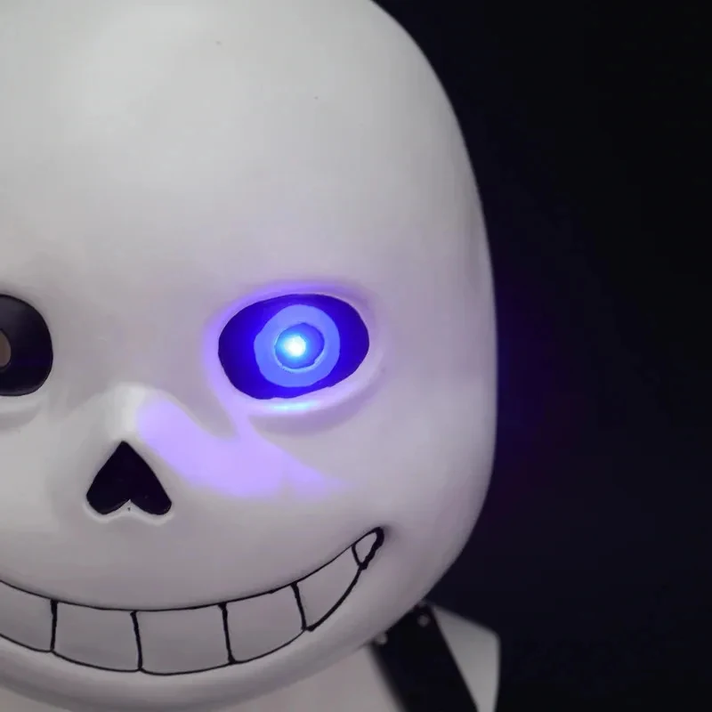 e,4;v'6\k/Game Undertale Masks Sans Latex Led Light Full Head Adult Cosplay Mask Halloween Party Porp5;g'8.n/3\ - view 6