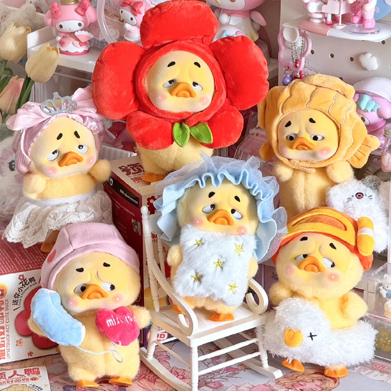 Upsetduck V2 Generation Cute Duck Blind Box Take A Spoiled Duck With A Good Life Mystery Box Action Figure Anime Figure Toy Gift