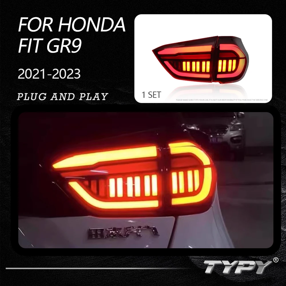 

TYPY Dynamic Turn Signal Tail Lamp Auto Accessories Upgrade Modified New LED For Honda Fit GR9 2021-2023 Taillights