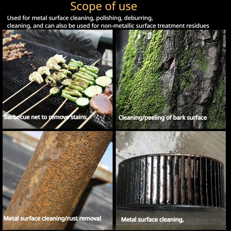 فرشاة شواء من الفولاذ المقاوم للصدأ مطلية بالنحاس مقاس 9 بوصات مع شعيرات سلكية، مناسبة لتنظيف شواية الشواء/النزهة والتخييم