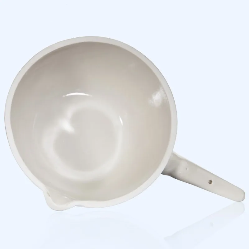 1pc ceramic handle  Laboratory ceramic evaporating dish with handle  Flat bottom with handle  Chemical ceramic 50/70/100/125ml