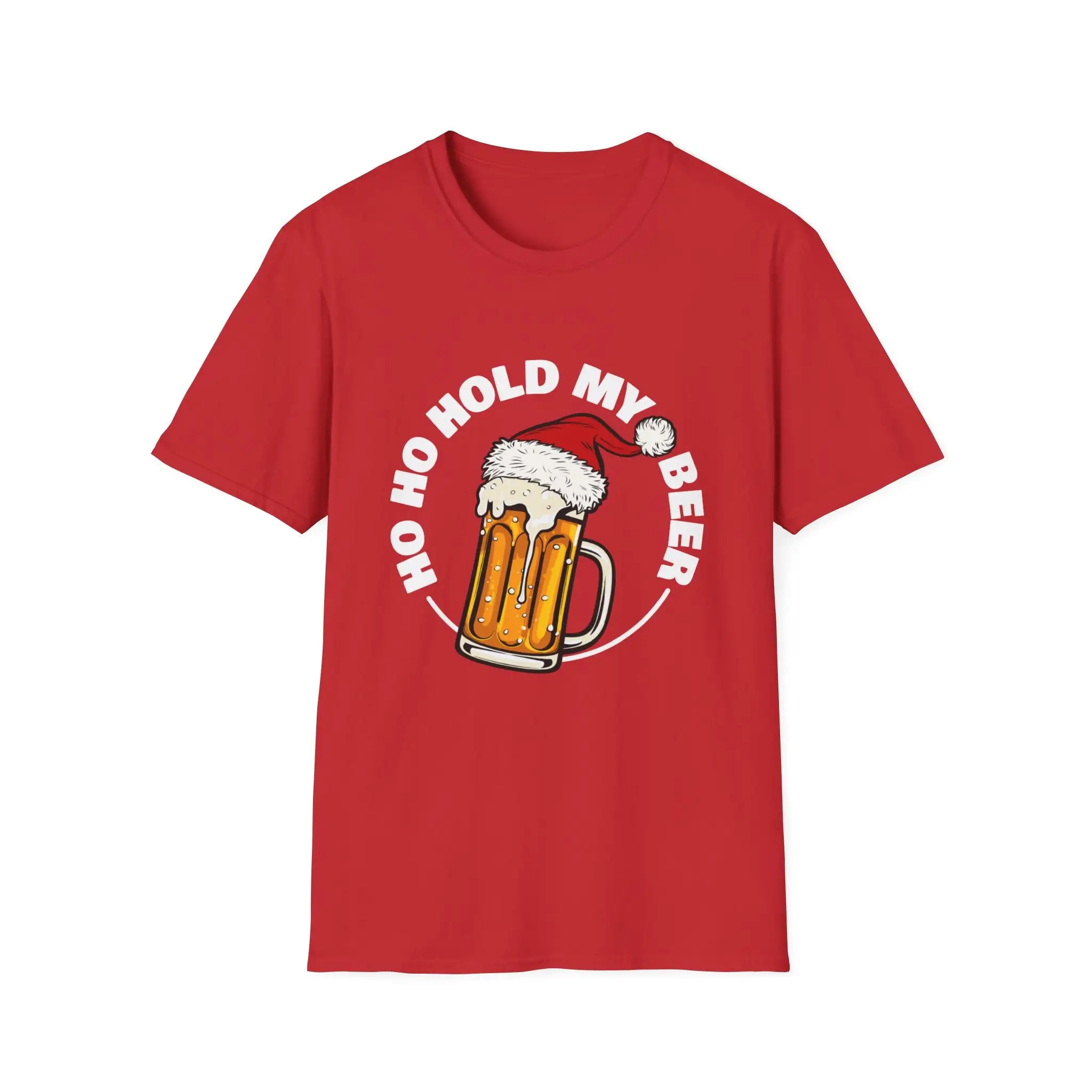 Ho Hold My Holiday Beer Lover, Navidad, beber, Softstyle camiseta