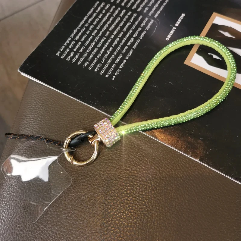 Handy-Lanyard Luxus-Strass-Schlüsselband Hochwertiges XYun Kurzes Diamantbesetztes Armband Verlustsicheres Verstärktes Schlüsselband