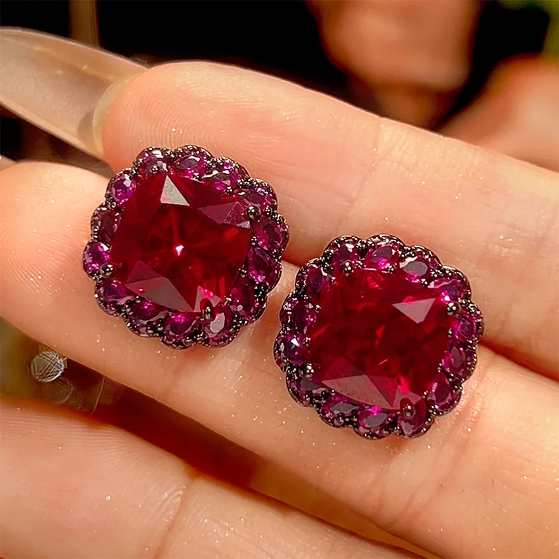 pendientes-con-piedras-de-circonita-de-laboratorio-color-rojo-rubi-con-bano-de-oro-negro-de-la-marca-kqdance-con-aguja-de-plata-925-y-detalles-de-cobre