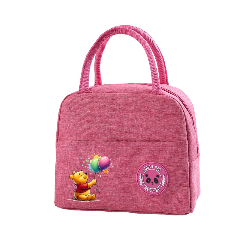 Winnie the Pooh Lunch Bag maniglia isolamento Lunch Box Picnic viaggi conservazione degli alimenti portatile borse termiche per il pranzo in foglio