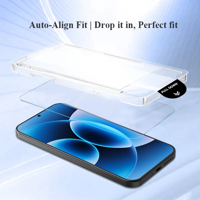 واقي شاشة من الزجاج المقوى من Lereach لهاتف Xiaomi 17 Pro Max/17 Pro/17 مع صندوق تحديد موضع خالي من الغبار، محدد تلقائي، شفاف عالي الدقة