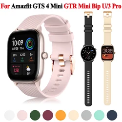 20mm pasek do Amazfit GTS 4 Mini 3 2e 2 Mini smartband z zegarkiem Amazfit Bip U 3 Pro GTR Mini 42mm różany złoty pasek bransoleta