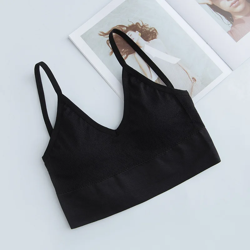 6 Pcs Seamless Push-Up Bra Set Women's Beautiful Back Fitness Tube Top Bralette with Chest Pad Female Underwear Brassiere