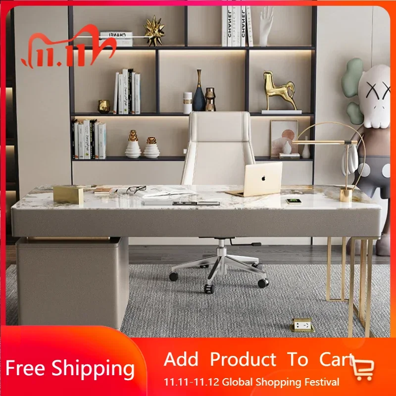 Italian Wide Organizer Computer Desk Standing Gaming Drawer Home Office Computer Desks Laptop Japanese Postmodern Furniture